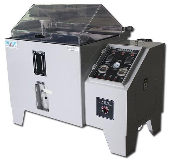 Salt spray chamber used for component corrosion evaluation